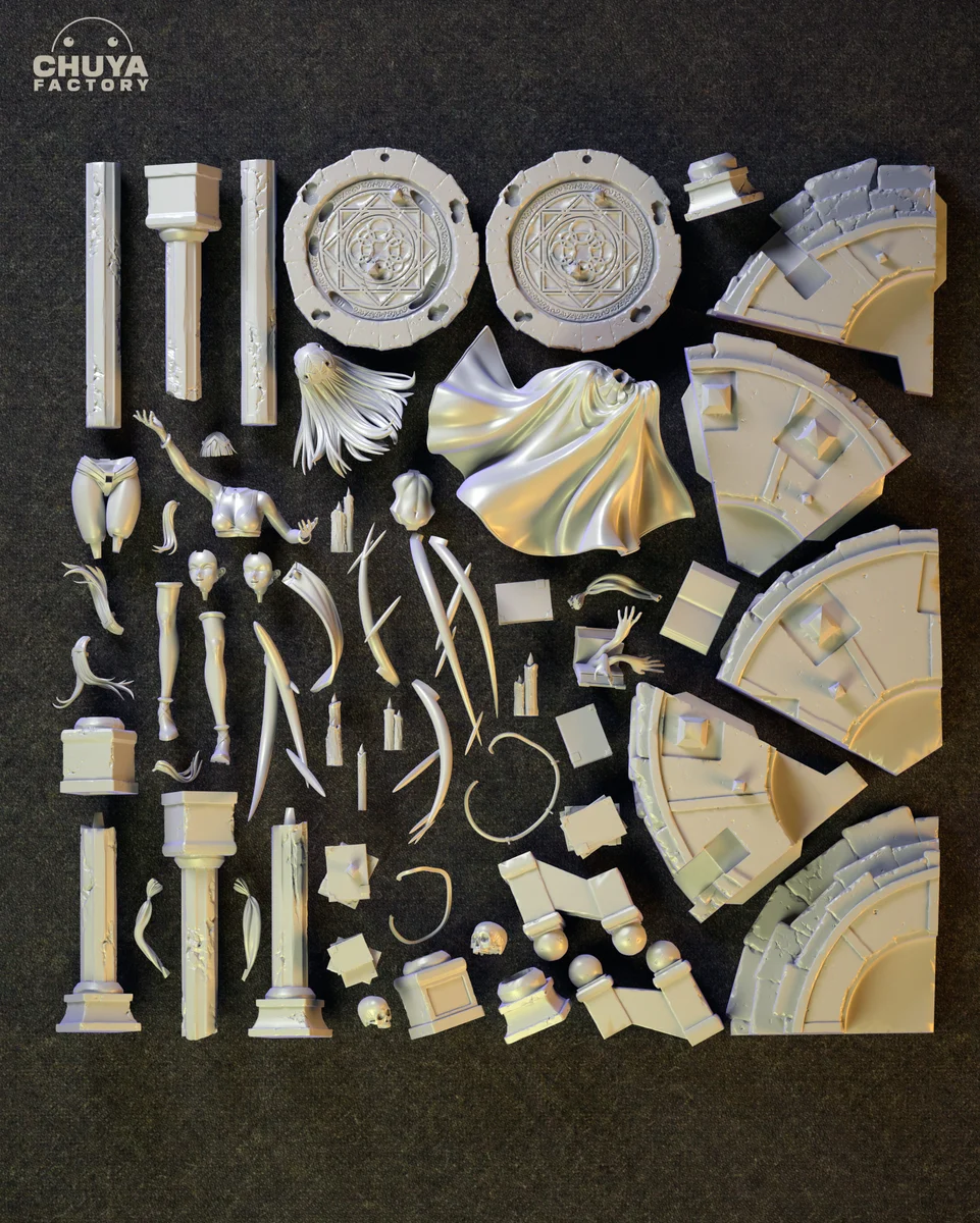 Tharja | Fan Art | 3D Printed Resin Model Garage Kit | *Un-Painted* | Chuya Factory 18