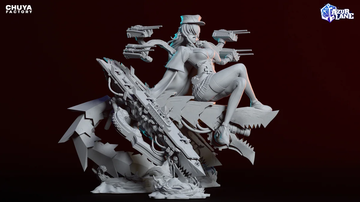 Graf Zeppelin | Fan Art | 3D Printed Resin Model Garage Kit | *Un-Painted* | Chuya Factory 8