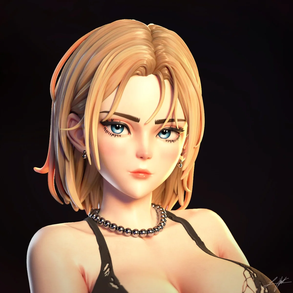 Android 18 | Fan Art | 3D Printed Resin Model Garage Kit | *Un-Painted* | Abe3D 3