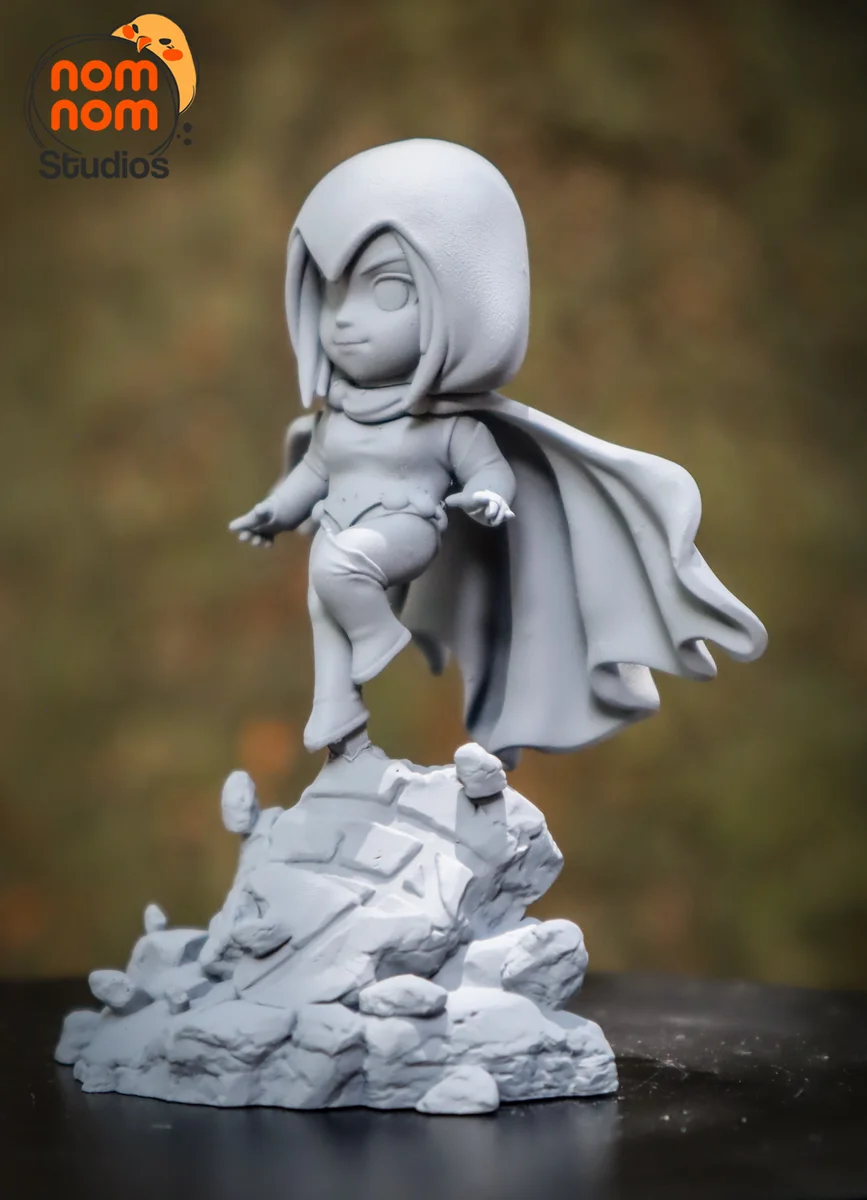 Chibi Raven | Fan Art | 3D Printed Resin Model Garage Kit | *Un-Painted* | Nomnom 5