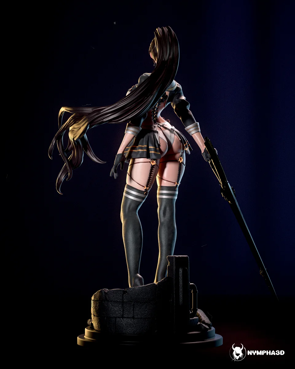 Eve (War Dress) | Fan Art | 3D Printed Resin Model Garage Kit | *Un-Painted* | Nympha3D 3