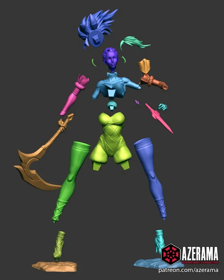 Akali Bunny | Fan Art | 3D Printed Resin Model Garage Kit | *Un-Painted* | Azerama 3