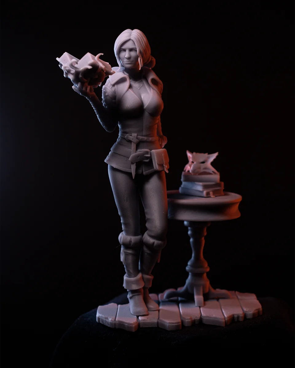 Triss Merigold | Fan Art | 3D Printed Resin Model Garage Kit | *Un-Painted* | H3LL Creator 3