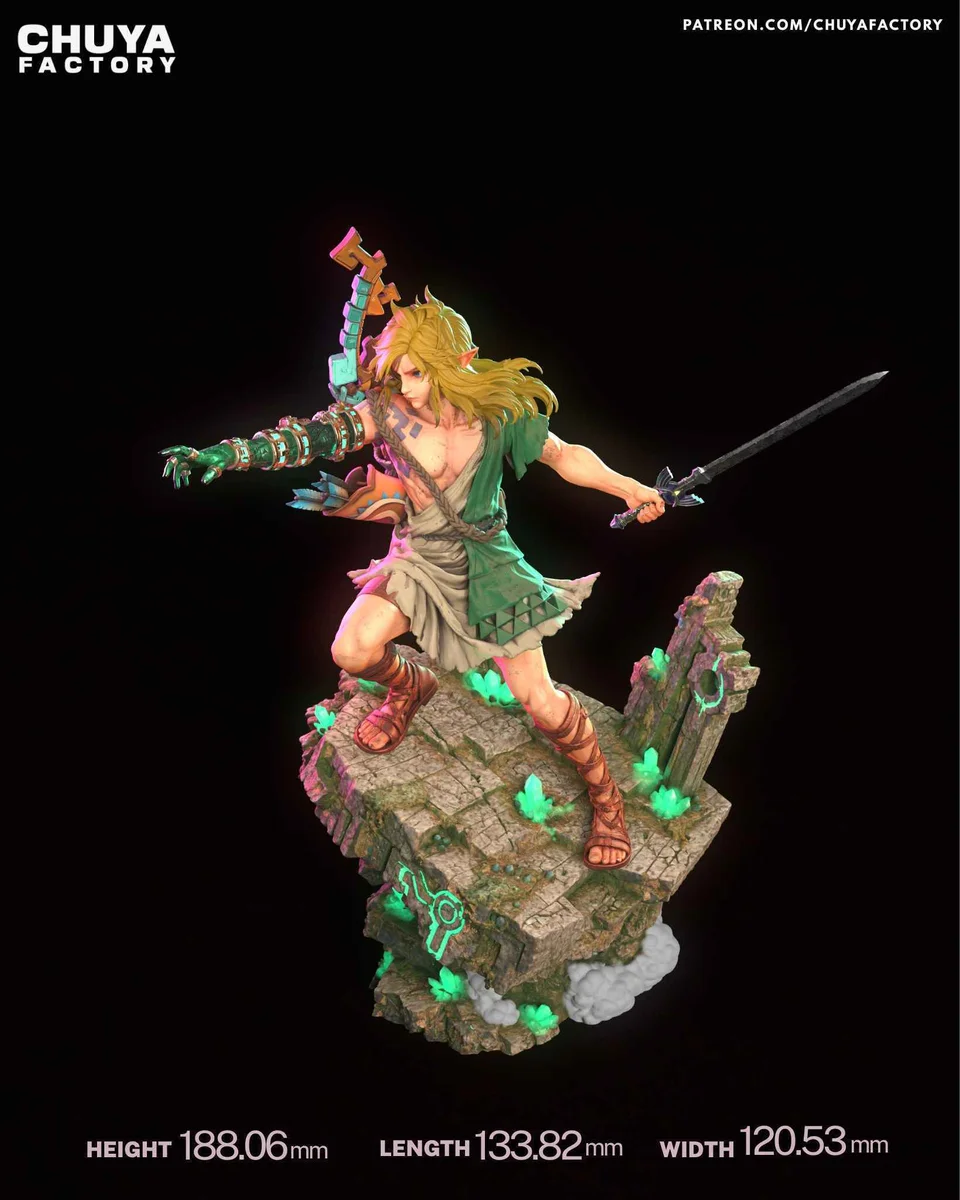 Link | Fan Art | 3D Printed Resin Model Garage Kit | *Un-Painted* | Chuya Factory 12
