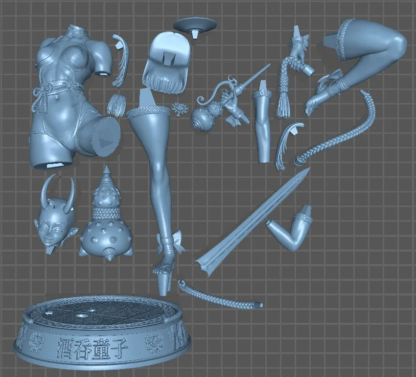 Shuten Douji - Assassin | Fan Art | 3D Printed Resin Model Garage Kit | *Un-Painted* | Officer Rhu 9