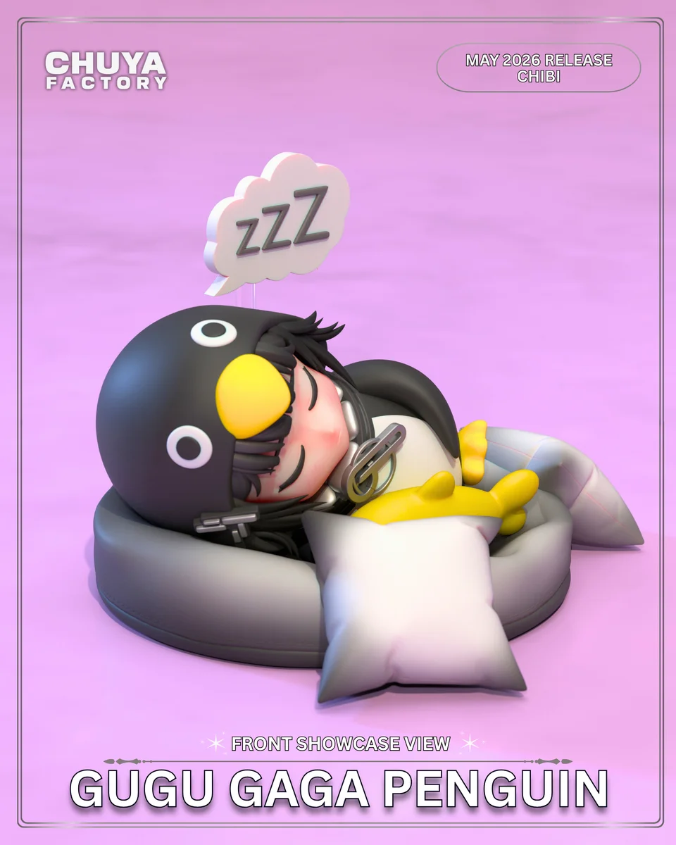 Chibi Gugu Gaga Penguin | Fan Art | 3D Printed Resin Model Garage Kit | *Un-Painted* | Chuya Factory 4