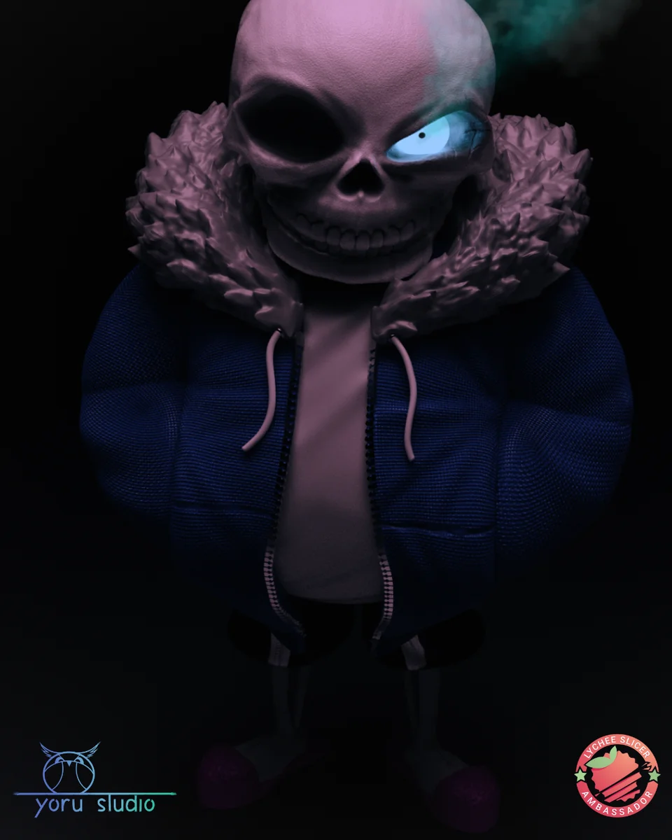 sans and papyrus | Fan Art | 3D Printed Resin Model Garage Kit | *Un-Painted* | Yoru Studio 3