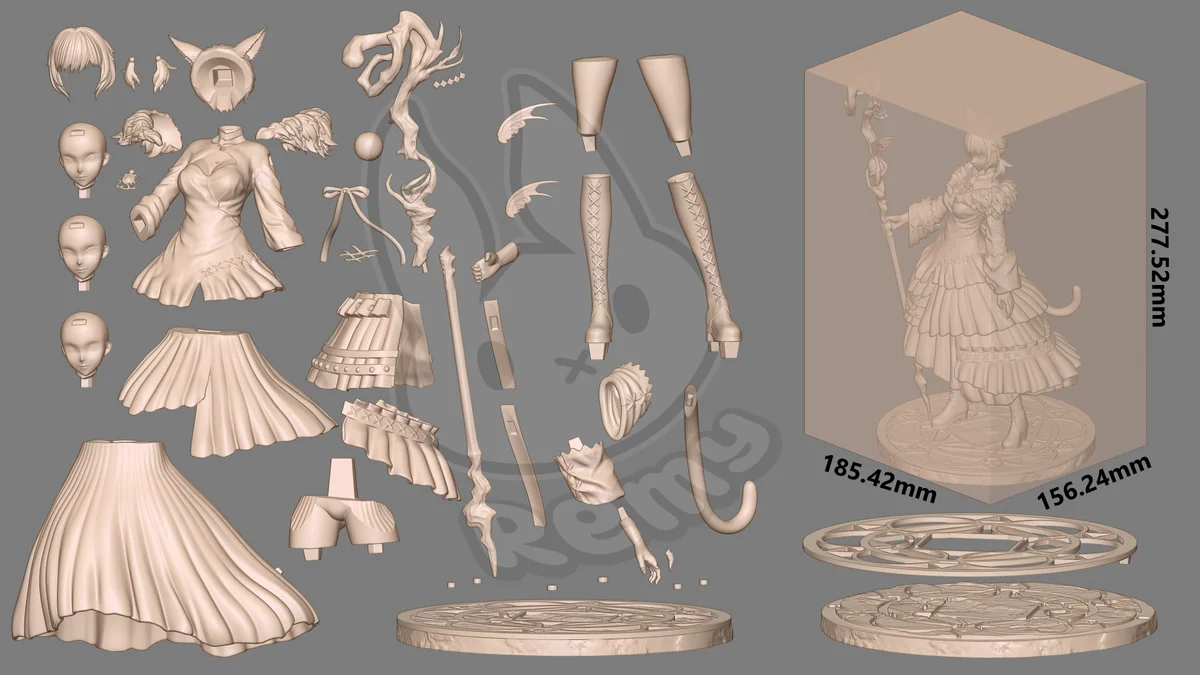 Yshtola Rhul | Fan Art | 3D Printed Resin Model Garage Kit | *Un-Painted* | Remy Sculpts 6
