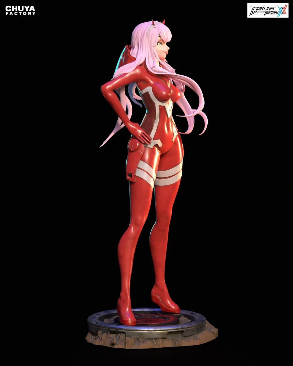 Zero Two | Fan Art | 3D Printed Resin Model Garage Kit | *Un-Painted* | Chuya Factory 4