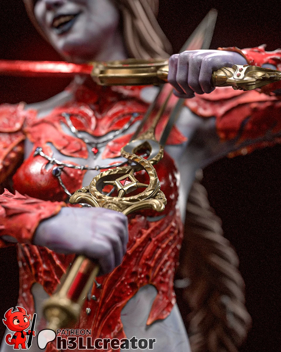 Orin the Red | Fan Art | 3D Printed Resin Model Garage Kit | *Un-Painted* | H3LL Creator 5