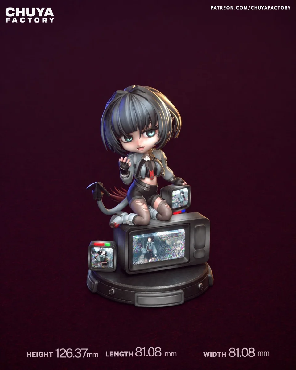 Chibi Jane Doe | Fan Art | 3D Printed Resin Model Garage Kit | *Un-Painted* | Chuya Factory 7