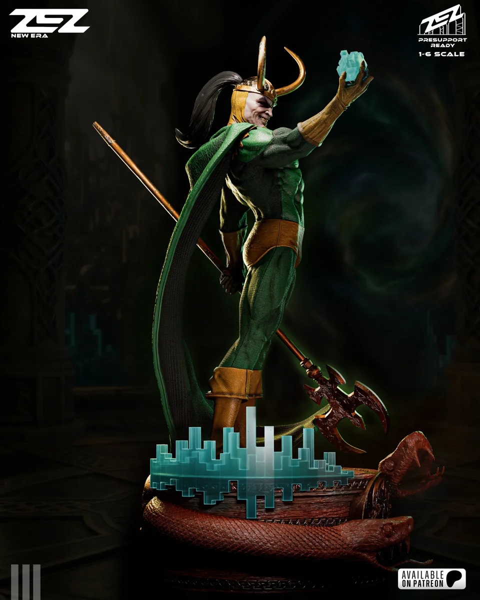 Loki Museum | Fan Art | 3D Printed Resin Model Garage Kit | *Un-Painted* | ZEZ Studio 3