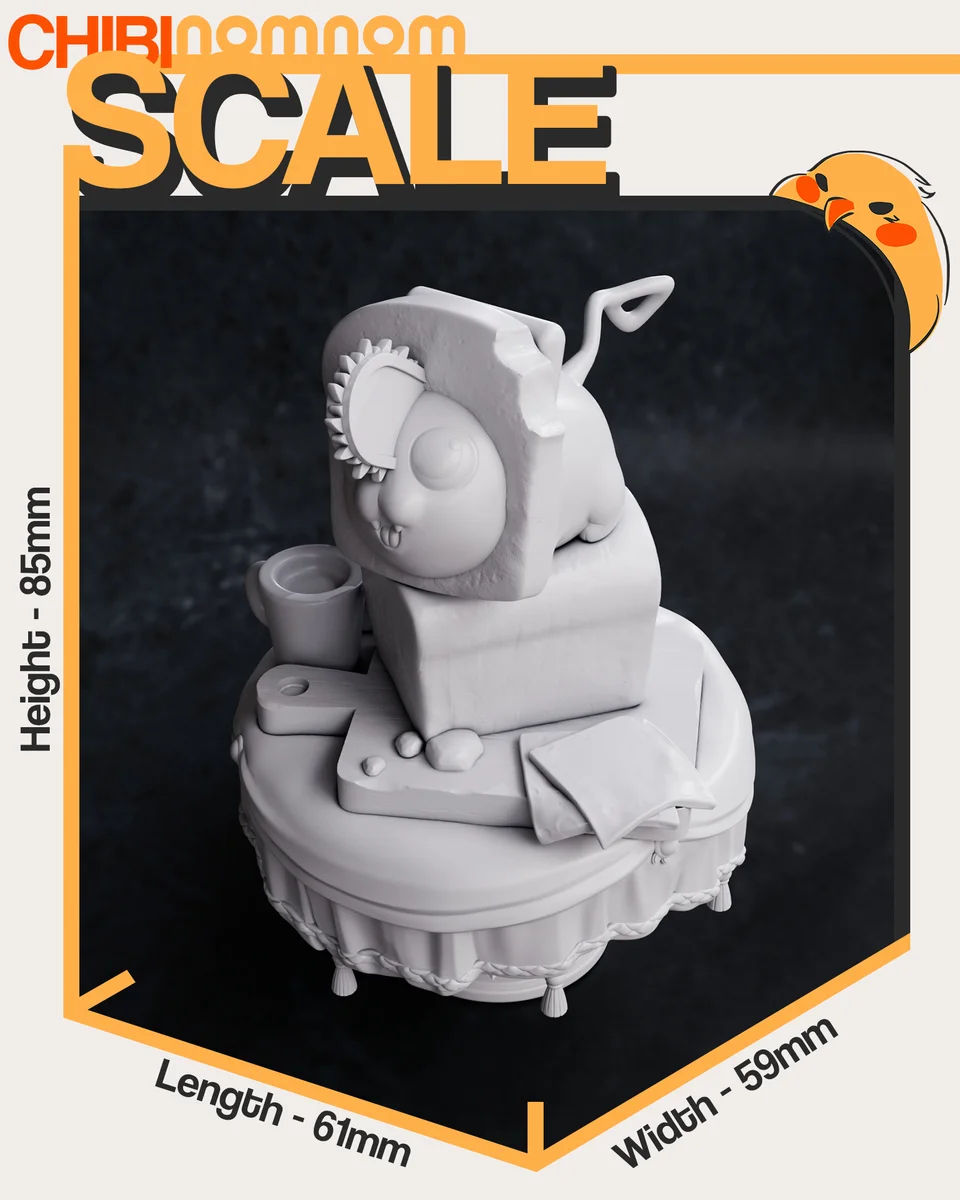 Chibi Pochita | Fan Art | 3D Printed Resin Model Garage Kit | *Un-Painted* | Nomnom 4