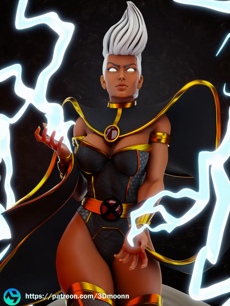 Storm | Fan Art | 3D Printed Resin Model Garage Kit | *Un-Painted* | 3DMoonn 3