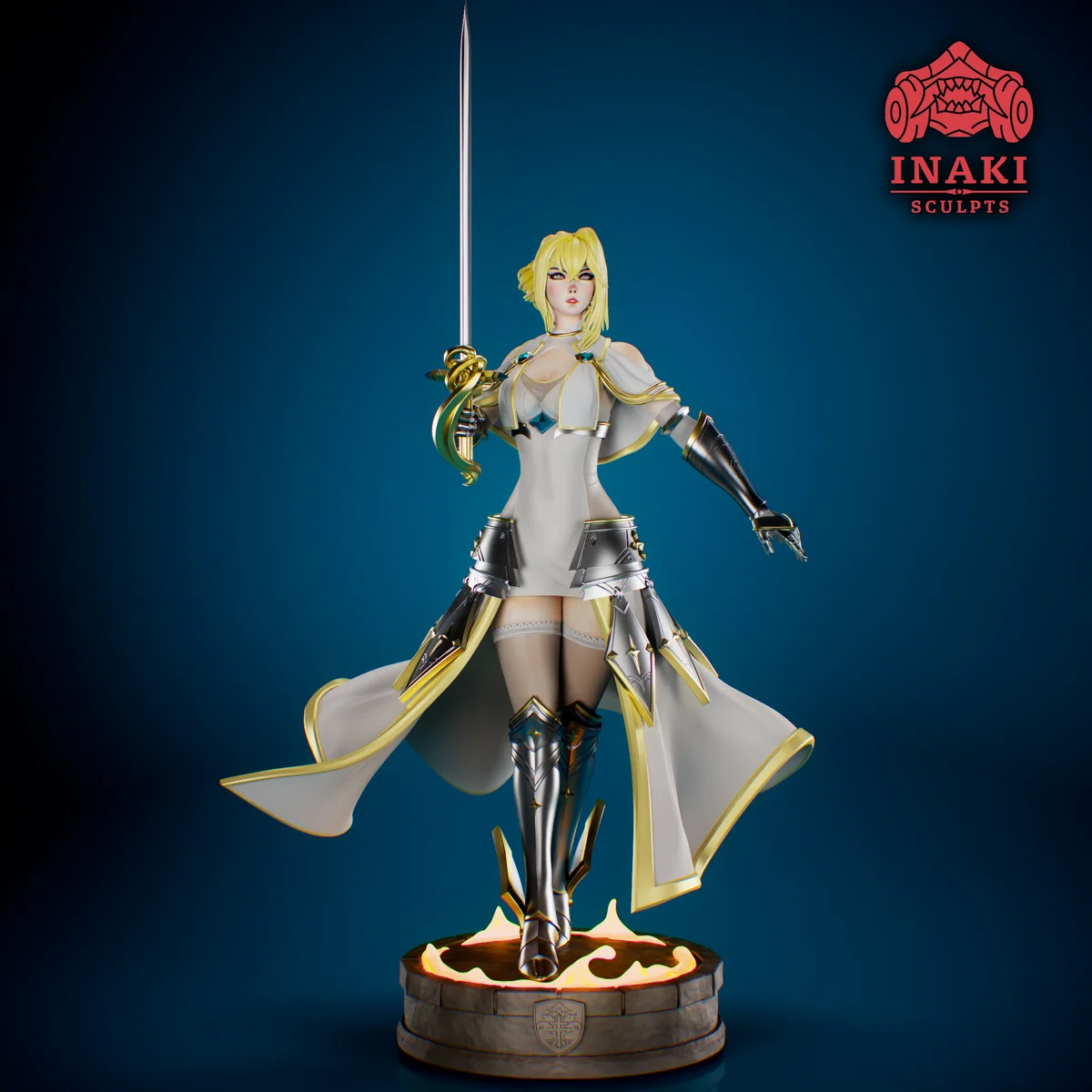 Jeanne D'arc | Fan Art | 3D Printed Resin Model Garage Kit | *Un-Painted* | Inaki Sculpts 3