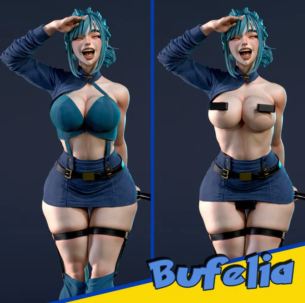 Bufelia - Waifumon | Fan Art | 3D Printed Resin Model Garage Kit | *Un-Painted* | SiryllArt