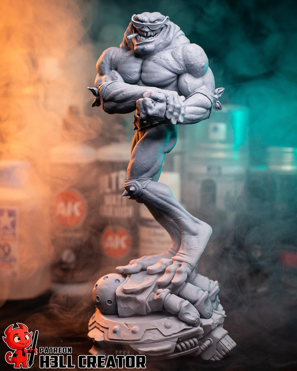Rash | Fan Art | 3D Printed Resin Model Garage Kit | *Un-Painted* | H3LL Creator 7