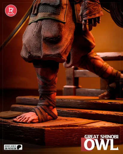 Great Shinobi Owl | Fan Art | 3D Printed Resin Model Garage Kit | *Un-Painted* | Rechtag 12