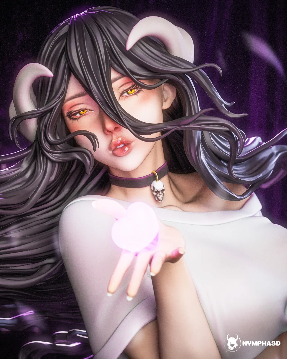 Albedo (Casual Outfit) | Fan Art | 3D Printed Resin Model Garage Kit | *Un-Painted* | Nympha3D 6