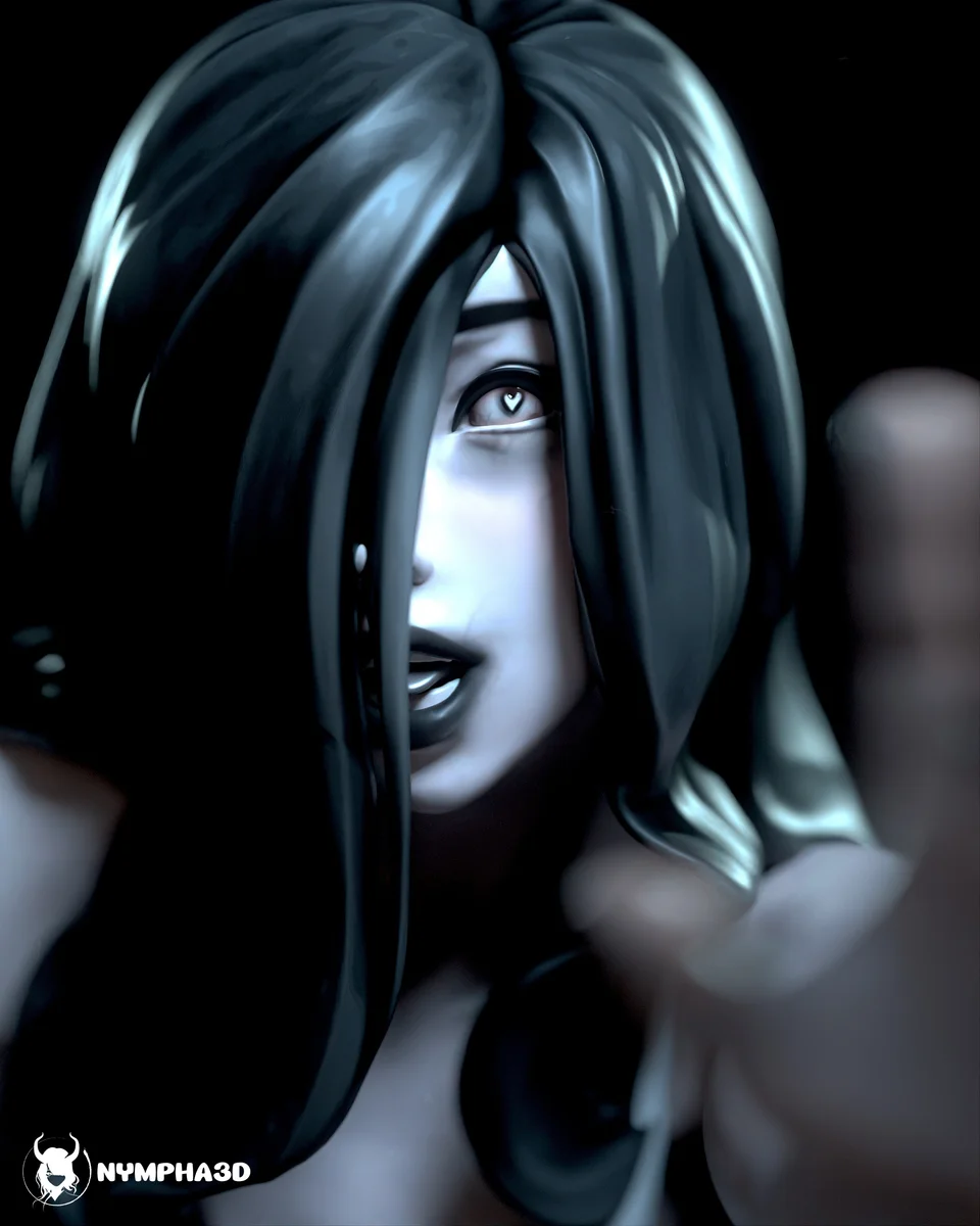 Ghost Girl | Fan Art | 3D Printed Resin Model Garage Kit | *Un-Painted* | Nympha3D 8