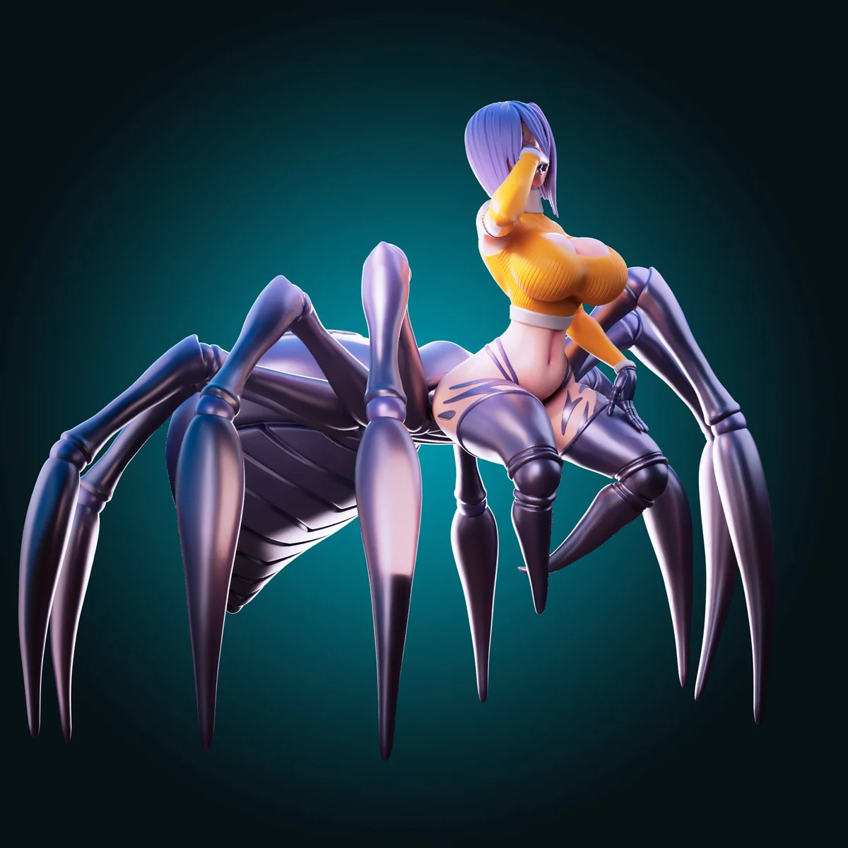 Rachnera | Fan Art | 3D Printed Resin Model Garage Kit | *Un-Painted* | Officer Rhu 5