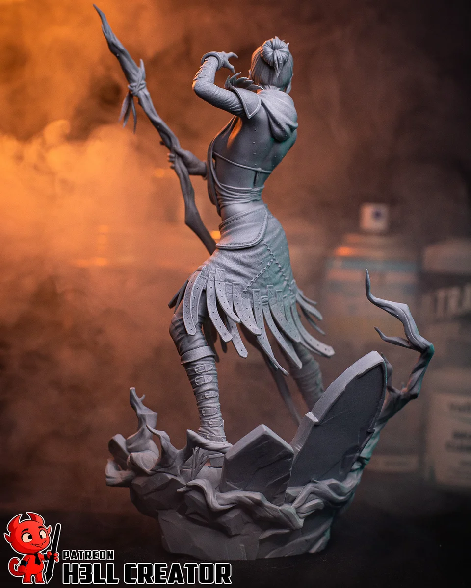 Morrigan | Fan Art | 3D Printed Resin Model Garage Kit | *Un-Painted* | H3LL Creator 13