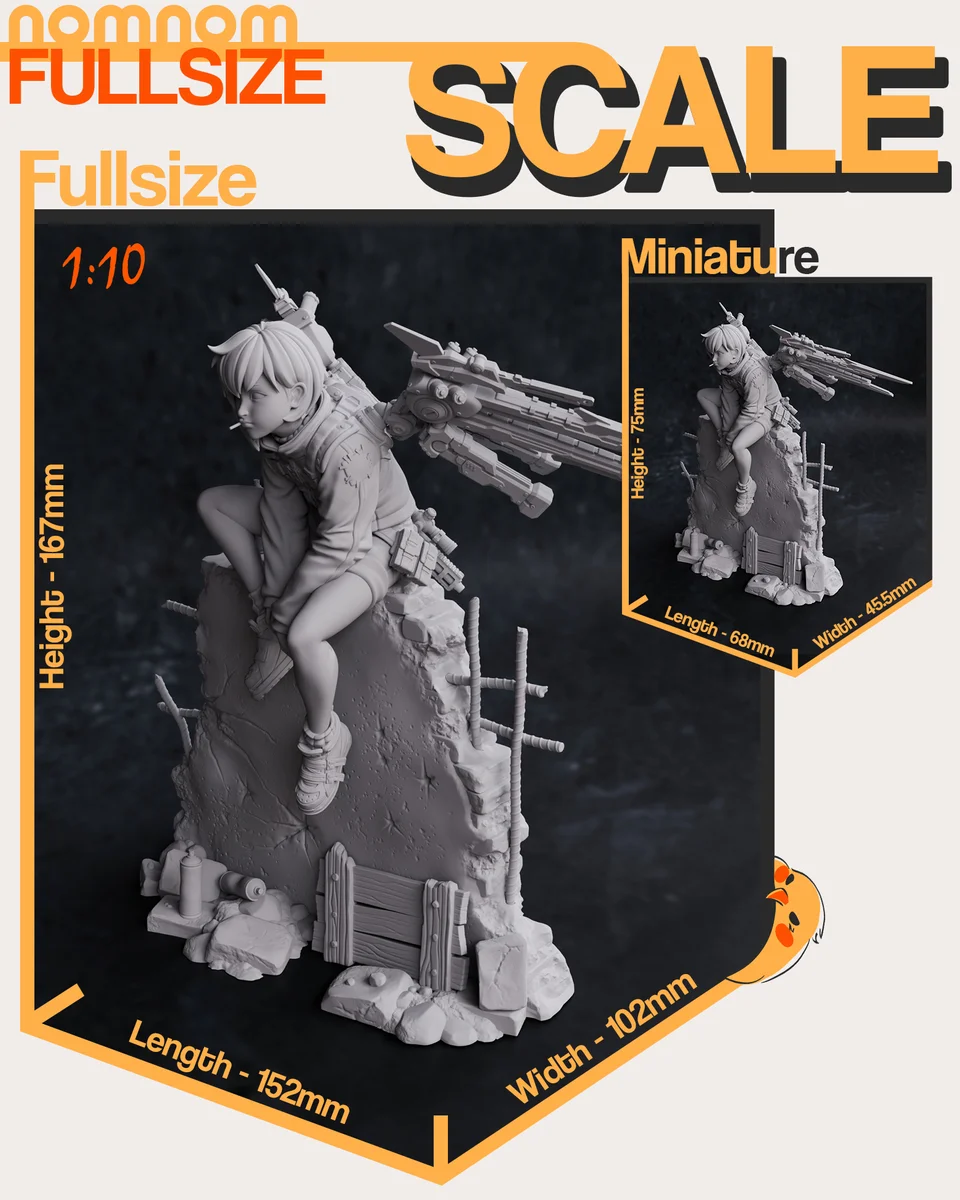 Valrie | Fan Art | 3D Printed Resin Model Garage Kit | *Un-Painted* | Nomnom 4