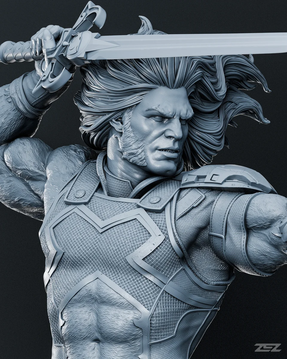 Lion-O | Fan Art | 3D Printed Resin Model Garage Kit | *Un-Painted* | ZEZ Studio 11