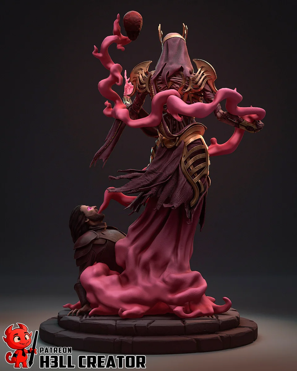 Vecna | Fan Art | 3D Printed Resin Model Garage Kit | *Un-Painted* | H3LL Creator 9