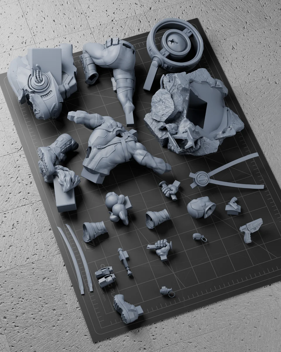 Deadpool | Fan Art | 3D Printed Resin Model Garage Kit | *Un-Painted* | Zenith Studios 10