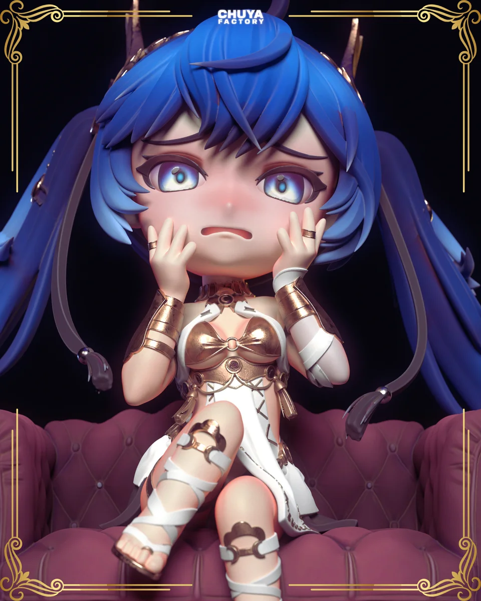 Chibi Iuno | Fan Art | 3D Printed Resin Model Garage Kit | *Un-Painted* | Chuya Factory 6