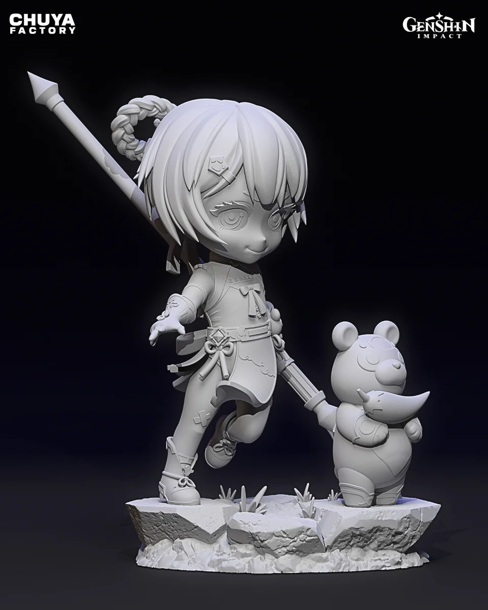 Chibi Xiangling | Fan Art | 3D Printed Resin Model Garage Kit | *Un-Painted* | Chuya Factory 13