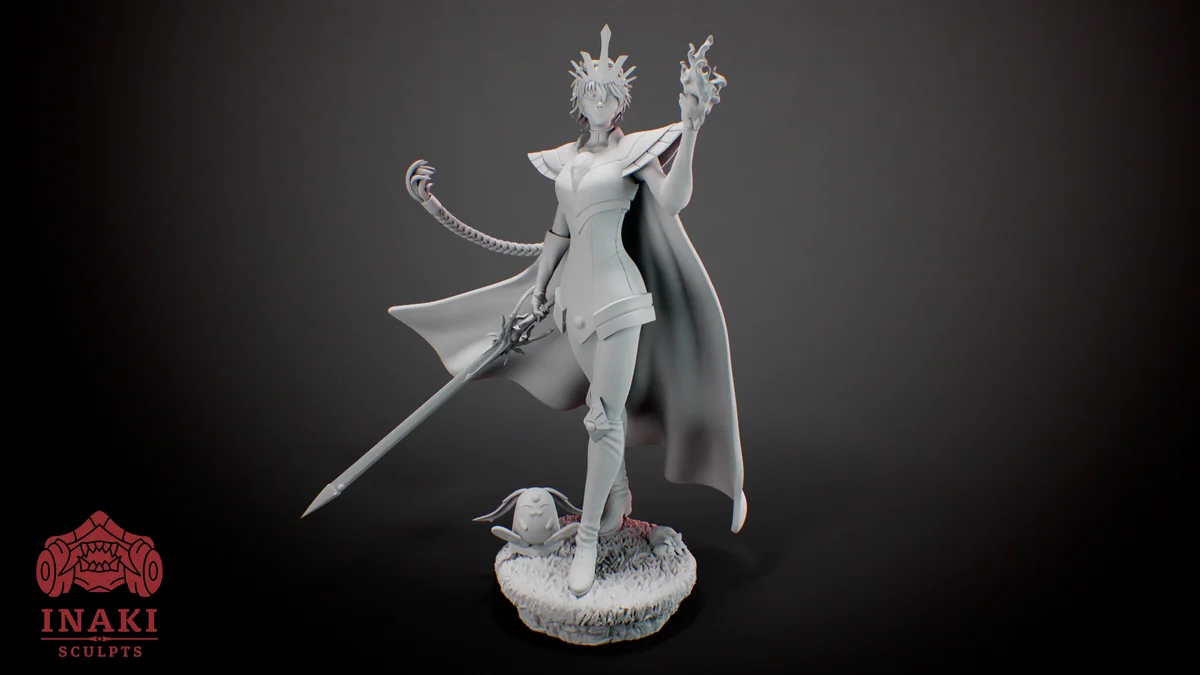 Hikaru | Fan Art | 3D Printed Resin Model Garage Kit | *Un-Painted* | Inaki Sculpts 4