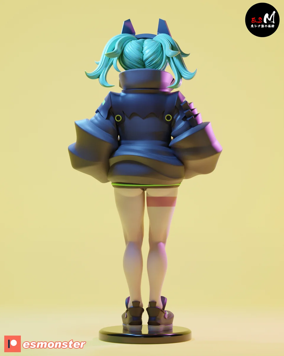 Rebecca | Fan Art | 3D Printed Resin Model Garage Kit | *Un-Painted* | ES Monster 6