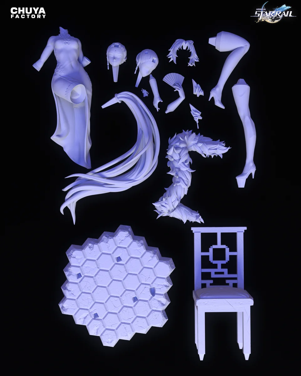 Feixiao | Fan Art | 3D Printed Resin Model Garage Kit | *Un-Painted* | Chuya Factory 11