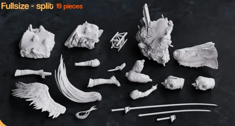 Sephiroth | Fan Art | 3D Printed Resin Model Garage Kit | *Un-Painted* | Nomnom 3
