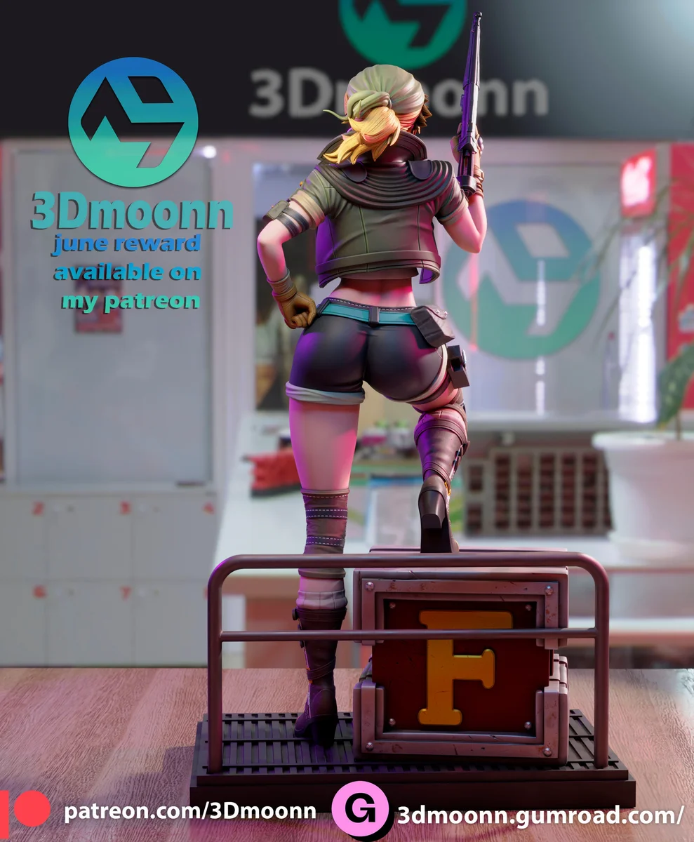 Eri | Fan Art | 3D Printed Resin Model Garage Kit | *Un-Painted* | 3DMoon 2