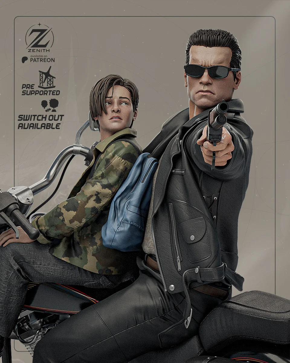 Terminator T-800 | Fan Art | 3D Printed Resin Model Garage Kit | *Un-Painted* | Zenith Studios
