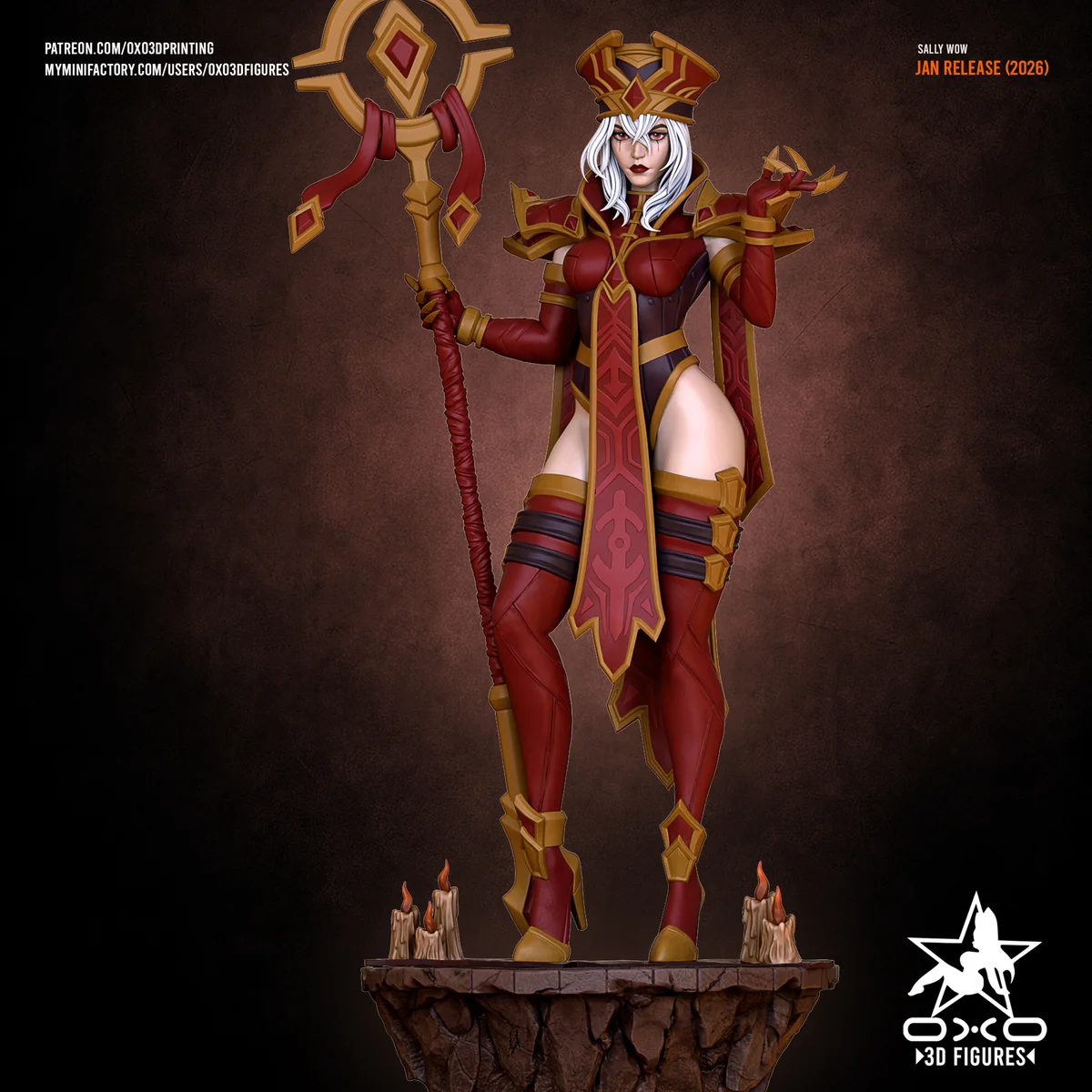 Sally Whitemane | Fan Art | 3D Printed Resin Model Garage Kit | *Un-Painted* | OXO3D 3