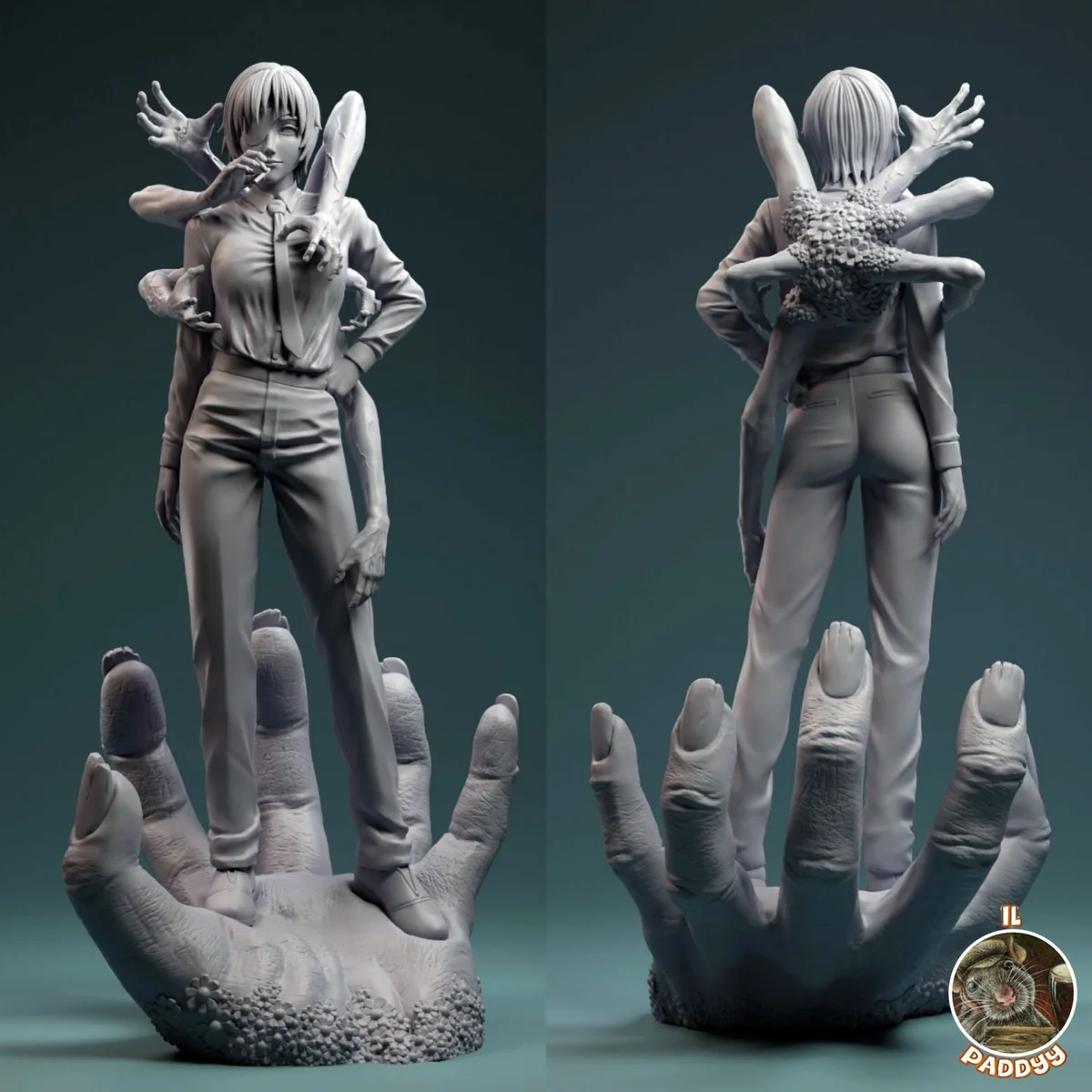 Ghost Lady | Fan Art | 3D Printed Resin Model Garage Kit | *Un-Painted* | Il Paddyy 2