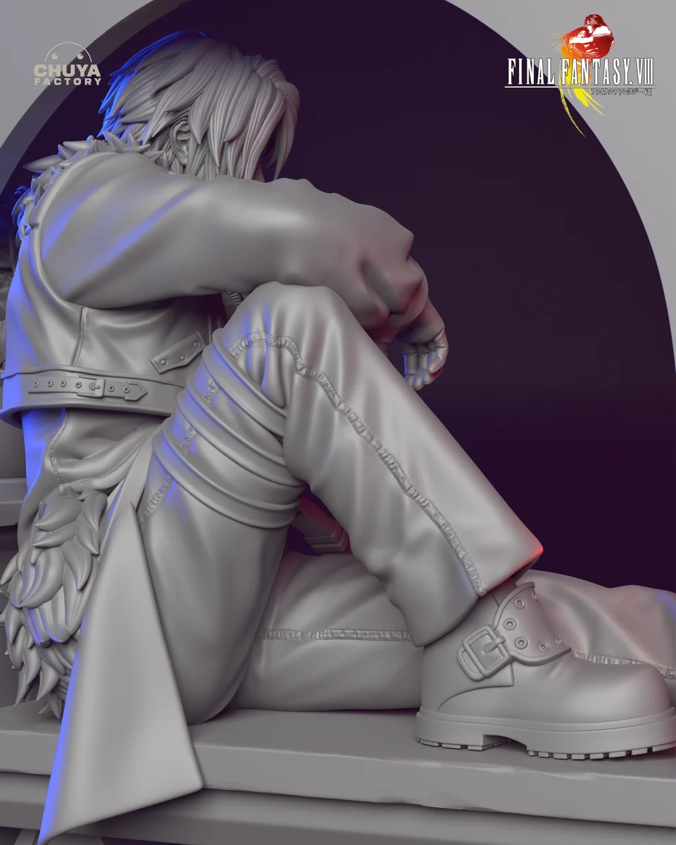 Squall Leonhart | Fan Art | 3D Printed Resin Model Garage Kit | *Un-Painted* | Chuya Factory 11