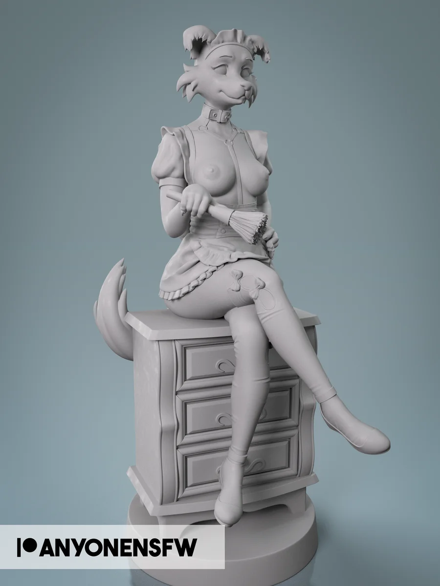 Juno Maid | Fan Art | 3D Printed Resin Model Garage Kit | *Un-Painted* | AnyoneNSFW 4