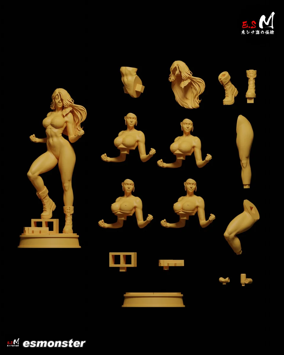 Blaze Fielding | Fan Art | 3D Printed Resin Model Garage Kit | *Un-Painted* | ES Monster 5