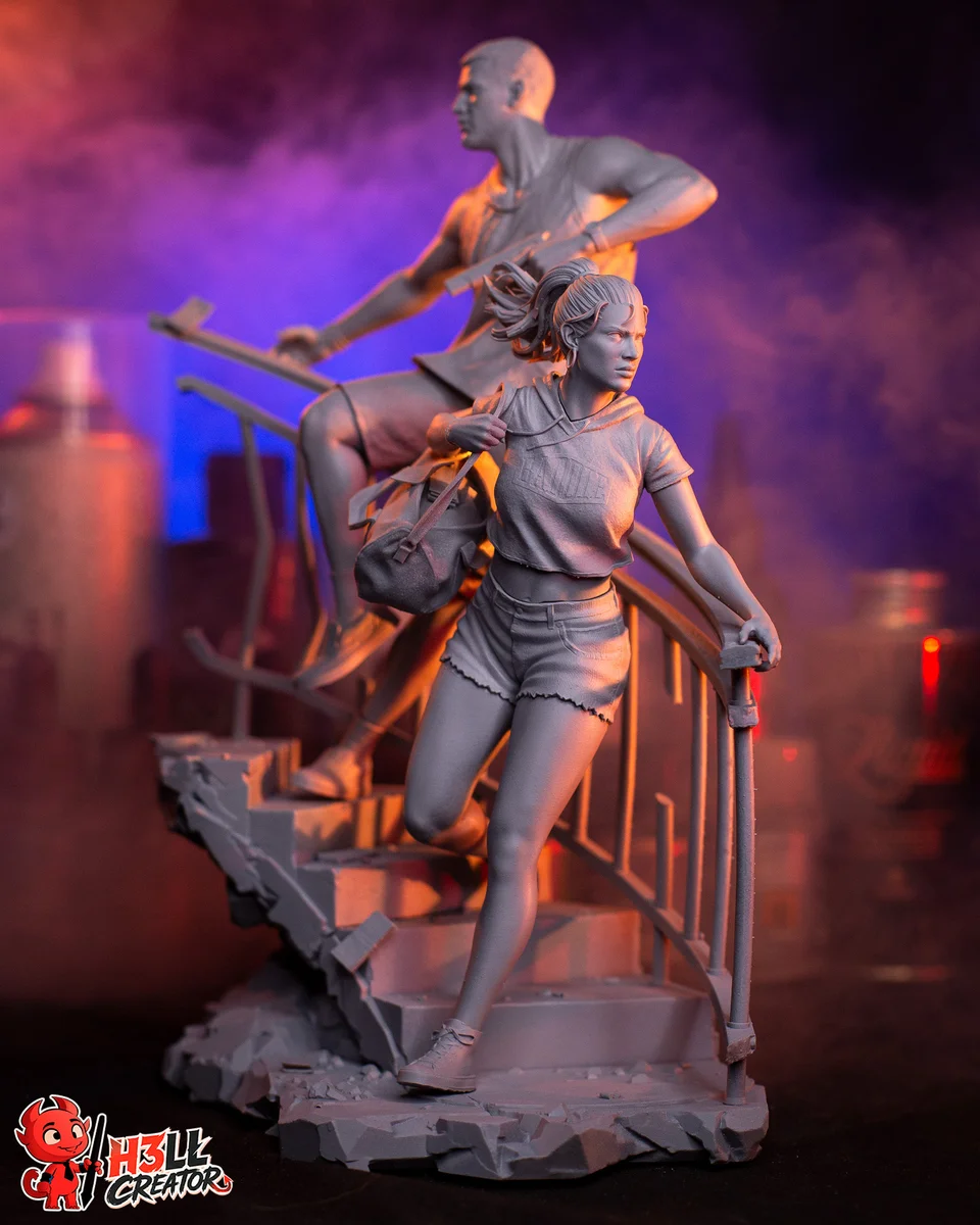 Jason and Lucia | Fan Art | 3D Printed Resin Model Garage Kit | *Un-Painted* | H3LL Creator 11