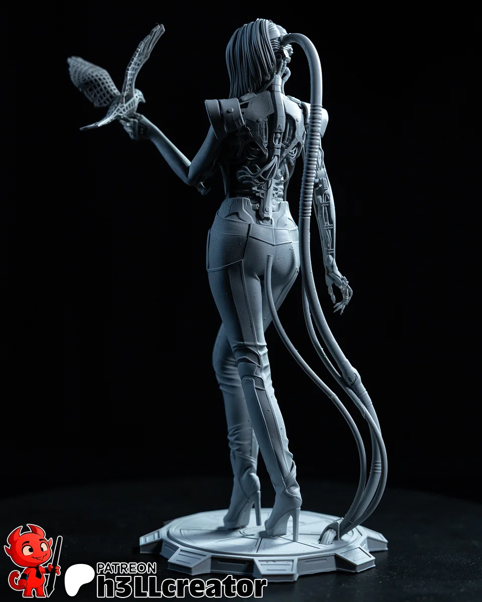 Songbird | Fan Art | 3D Printed Resin Model Garage Kit | *Un-Painted* | H3LL Creator 11