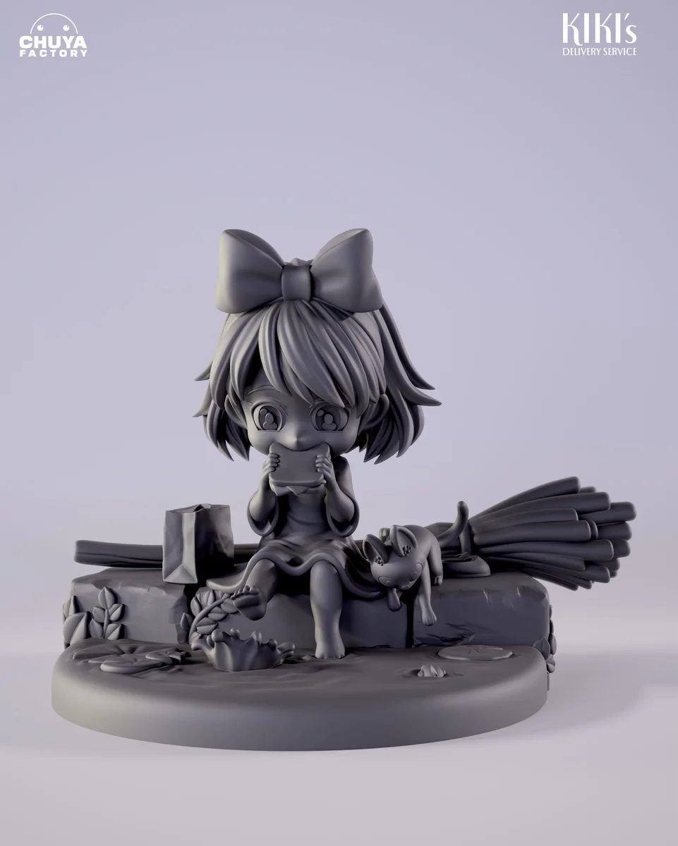 Chibi Kiki | Fan Art | 3D Printed Resin Model Garage Kit | *Un-Painted* | Chuya Factory 7