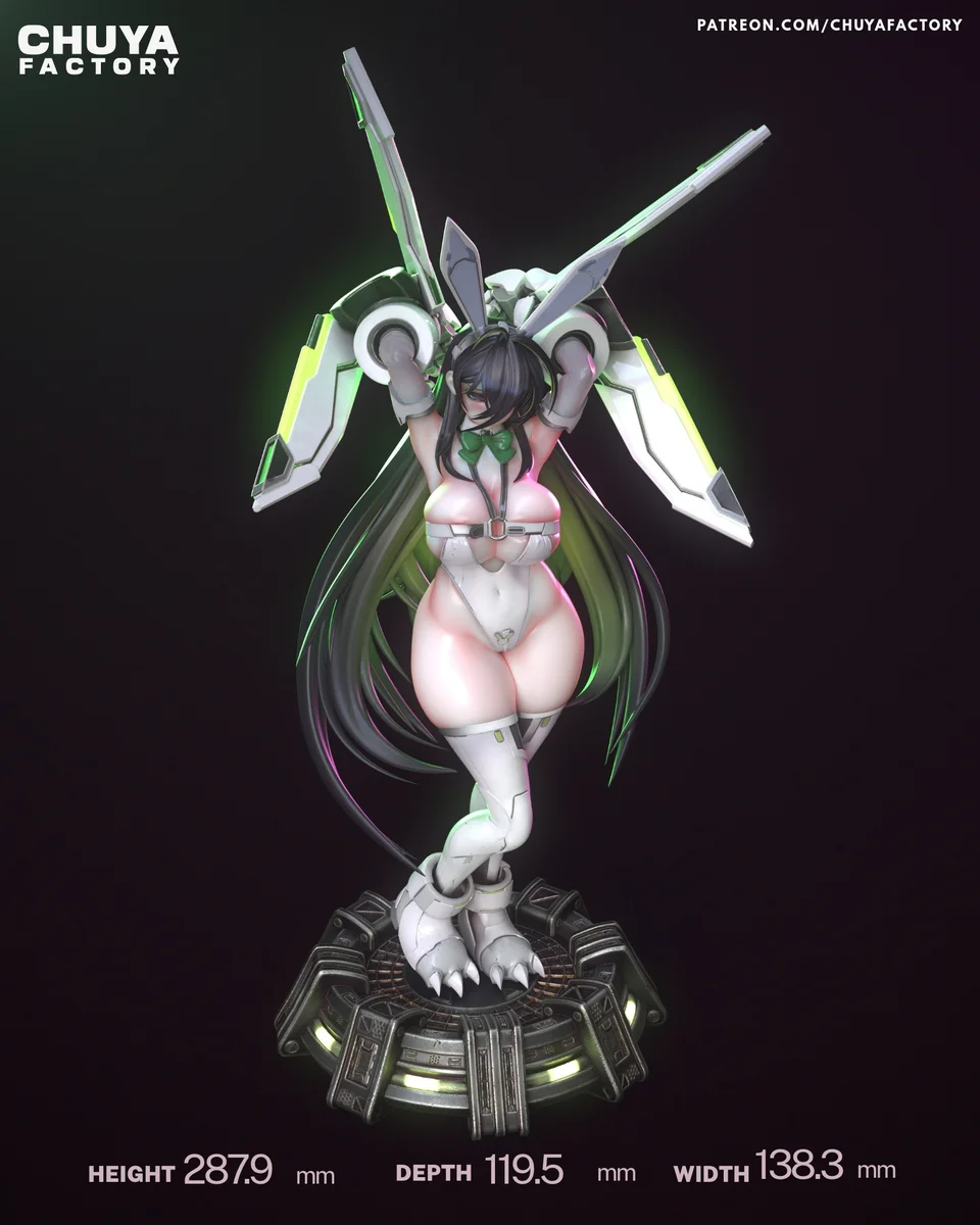 Mighty Bunny | Fan Art | 3D Printed Resin Model Garage Kit | *Un-Painted* | Chuya Factory 10
