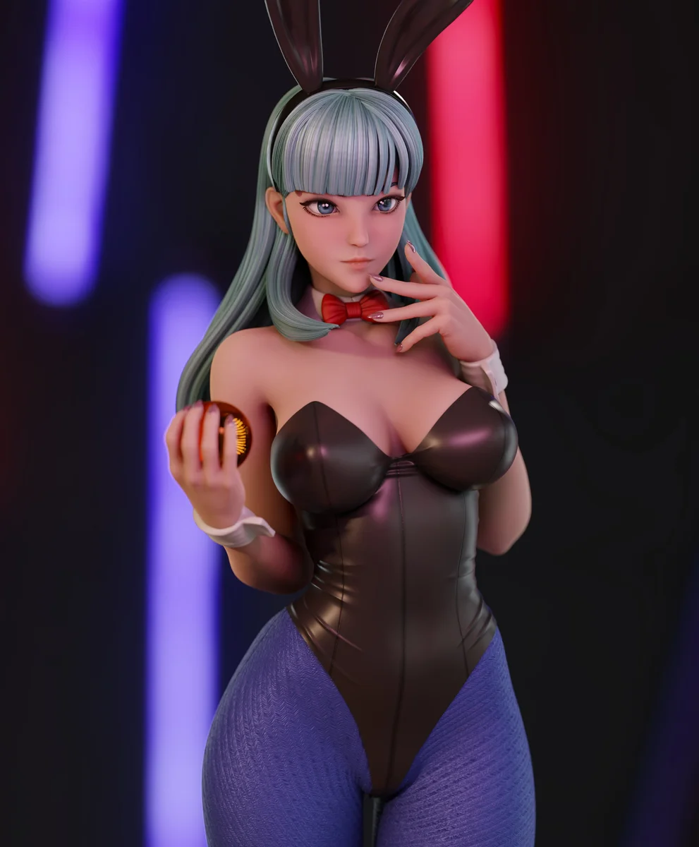 Bulma Bunny | Fan Art | 3D Printed Resin Model Garage Kit | *Un-Painted* | Momoji 4