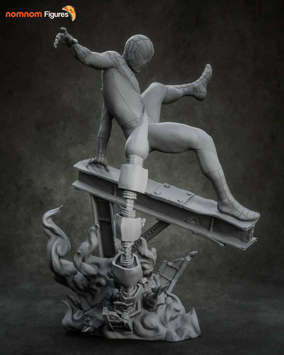 Spiderman | Fan Art | 3D Printed Resin Model Garage Kit | *Un-Painted* | Nomnom 13
