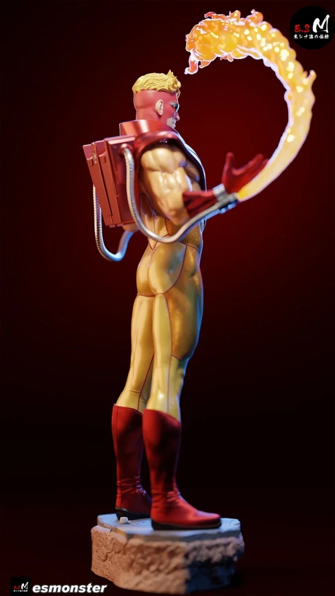Pyro | Fan Art | 3D Printed Resin Model Garage Kit | *Un-Painted* | ES Monster 3